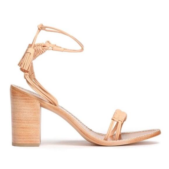 ZIMMERMANN Wrap Weave Leather Sandal Block Heel - Picture 3 of 16